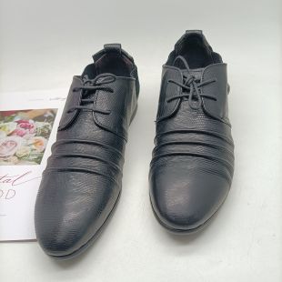 真皮春秋款 42码 系带头层牛皮透气软皮男士 单鞋 皮鞋 撤柜尾货男鞋