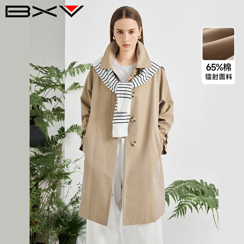 BXV显瘦中长款风衣外套