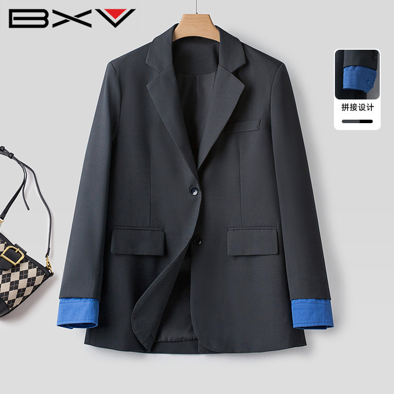 BXV西装领新款宽松休闲通勤西服