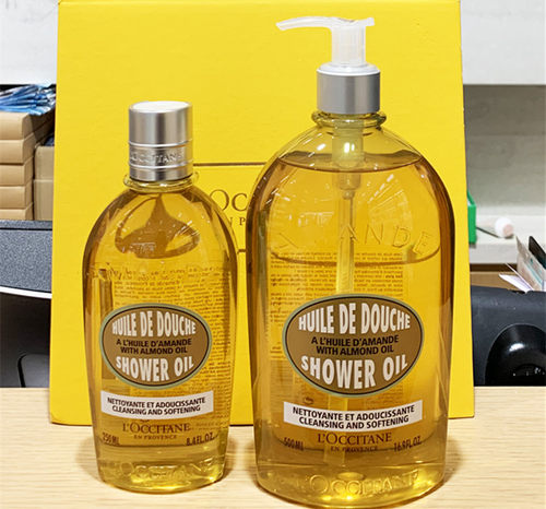 保税区 欧舒丹 甜扁桃杏仁沐浴油露午后青榄保湿清洁250/500ml