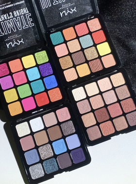 保税直发 NYX新16色大地色眼影盘牛仔盘乌托邦彩虹盘珠光哑光遮瑕