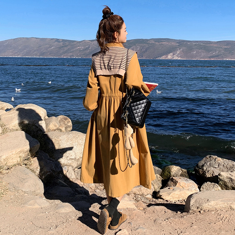 现货微胖妹妹遮肚减龄衬衫连衣裙297-002-P135-K188，女装连衣裙，艾艾淮淮