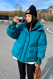 现货针织拼接羽绒衣297-8115-P175-K258，女装棉衣/棉服，艾艾淮淮