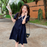 现货学院风娃娃领连衣裙297-216-P115-K168，女装连衣裙，艾艾淮淮