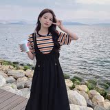 现货新款两件套彩条套装裙297-116-P125-K178，女装套装/套裙，艾艾淮淮