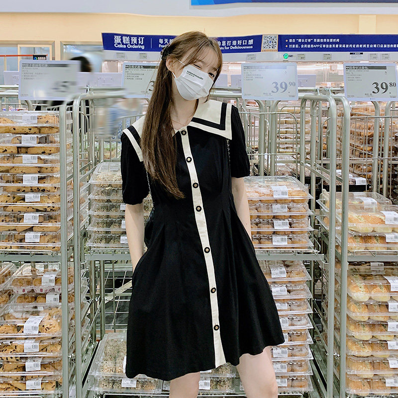 现货新款法式显瘦气质连衣裙297-268-P115-K168,女装连衣裙,艾艾淮淮