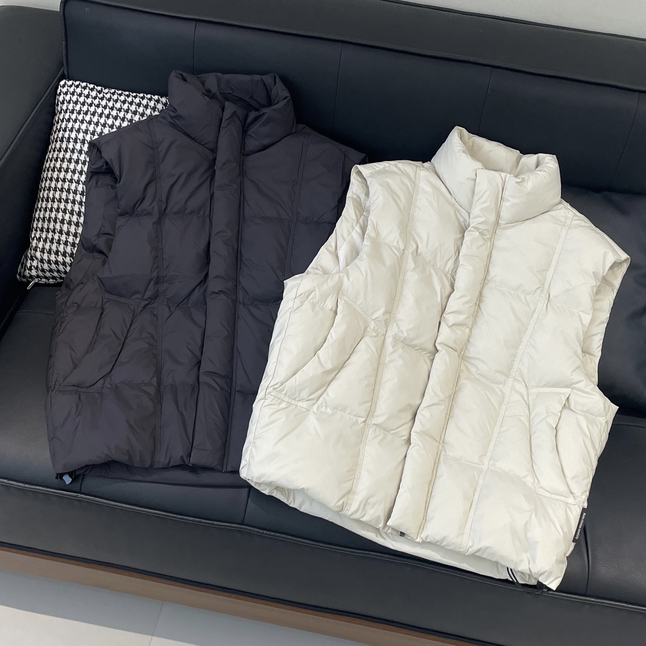 韩系简约立领羽绒马甲男保暖坎肩