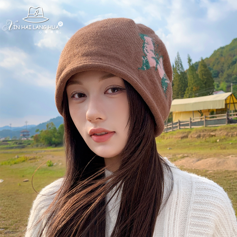 街头毛线帽女韩版秋冬季