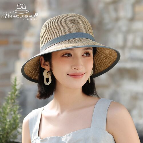 渔夫帽出游优雅女春夏大檐遮阳