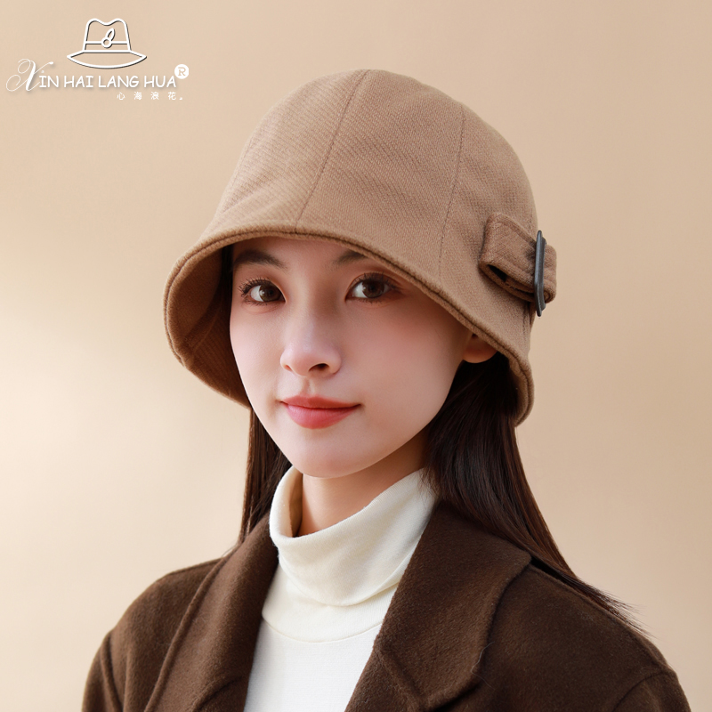 简约盆帽时尚百搭秋冬保暖帽