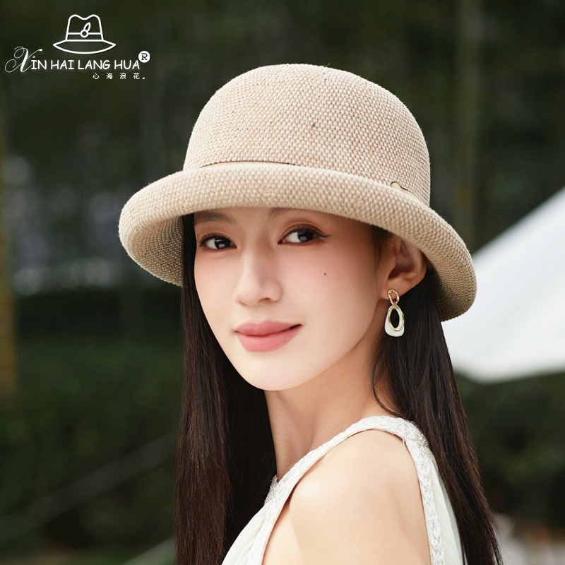 渔夫帽出游韩版女春夏季卷边