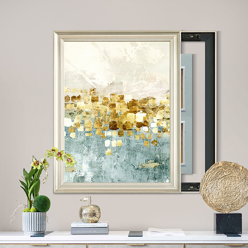 轻奢法式电表箱装饰画遮挡