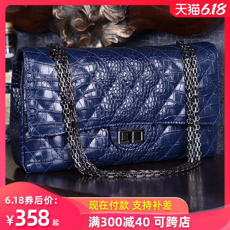 小香风链条真皮时尚ck小包包女2020新款潮单肩大容量斜挎百搭夏季