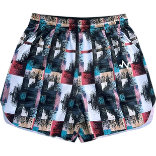 BOUNCE官方夏季新款数码格短短裤运动训练健身篮球男子运动裤