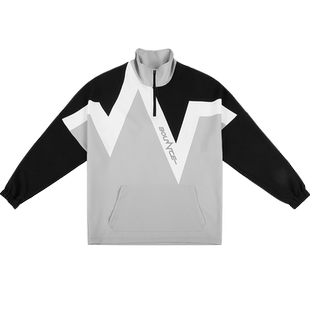 BOUNCE官方 BEATING HEARTS 心跳系列套头连帽衫男女梭织运动卫衣