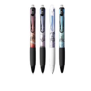 晨光你好火星中性笔静音按动笔0.5黑色按压式签字笔ST笔头速干大容量无声刷题笔K3303高颜值学生用考试水笔