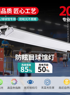 室内防眩目不刺眼羽毛球馆灯篮球场馆排球馆乒乓球室专用无影灯