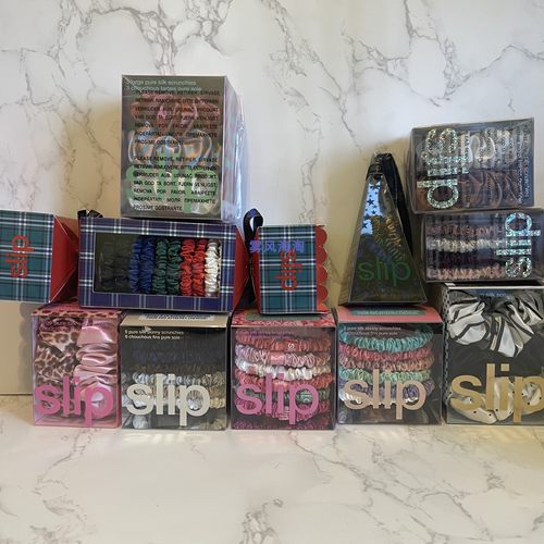 slip 真丝发圈套装套盒 发绳大中小号 护发不伤发 美国海淘正品