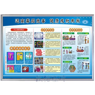 中小学远离毒品墙贴宣传禁烟生命控烟在行布置珍爱生命工业区标语