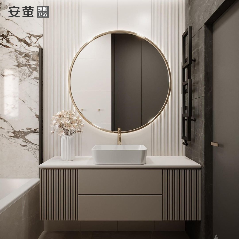 【高端定制】安萤实木浴室柜专家