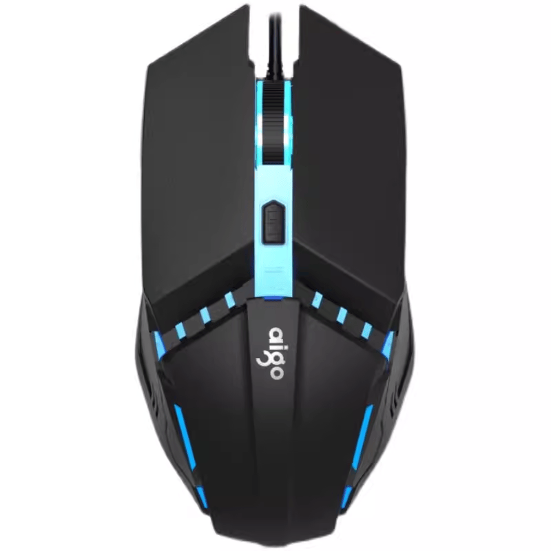 爱国者Q821A台式电脑笔记本游戏鼠标背光炫彩4D变速usb家用办公