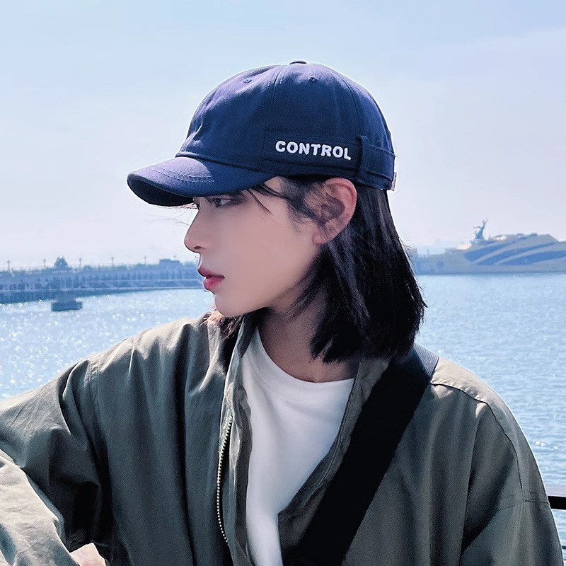 Mrakeai Kyyds MK日系设计感短檐鸭舌帽子男女夏季棒球帽街头刺绣