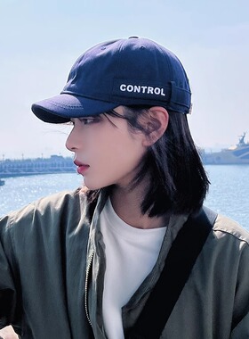 Mrakeai Kyyds MK日系设计感短檐鸭舌帽子男女夏季棒球帽街头刺绣
