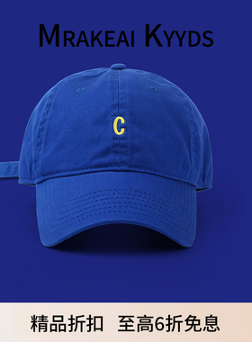 Mrakeai Kyyds MK鸭舌帽子男女韩版简约街头百搭时尚软顶潮流户外