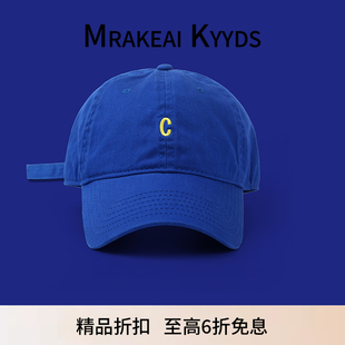 简约街头百搭时尚 MK鸭舌帽子男女韩版 软顶潮流户外 Kyyds Mrakeai