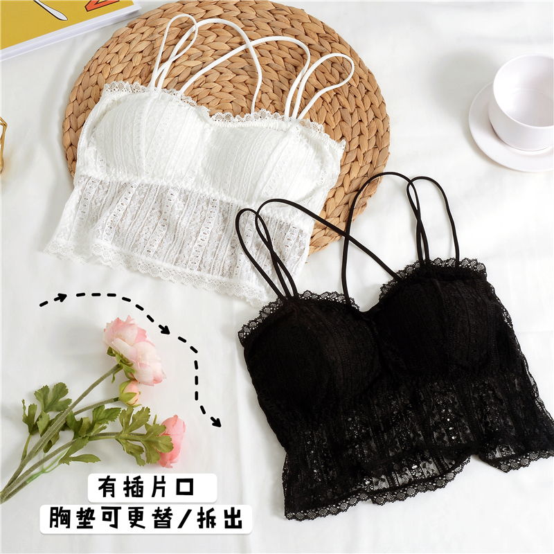 miko2件装法式浪漫女交叉抹胸