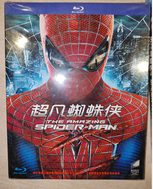 正版蓝光电影 超凡蜘蛛侠 蓝光碟片 双碟蓝光中英双语
