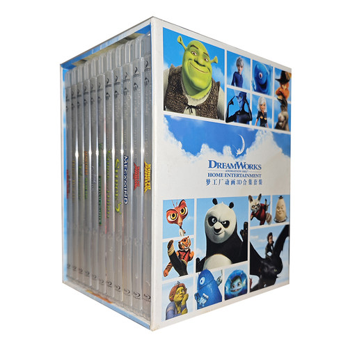 正版3D电影 梦工厂动画3D合集套装3D蓝光11张高清蓝光碟片