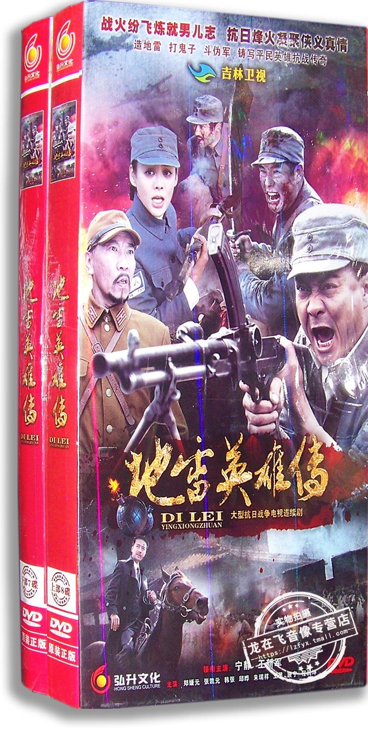 正版电视剧 地雷英雄传上下15DVD 完整版 盒装经济版 宁静 王新军