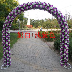 厂销婚庆花门绢花拱门开业拱门花架结婚礼花拱门装饰活动拱门全品