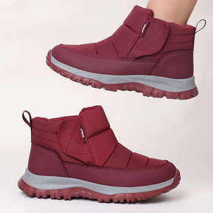 老年人防滑保暖棉鞋女冬2025老太太冬季暖鞋防水中老年人妈妈鞋子