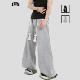 宽松阔腿休闲运动卫裤 编织粗绳弯刀裤 国潮牌情侣美式 INSstudios