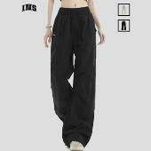 宽松百搭长裤 复古褶皱水洗休闲裤 子男 国潮牌情侣美式 INSstudios