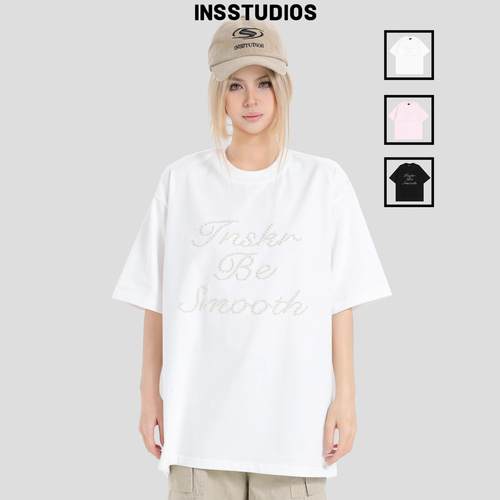 INSstudios珍珠排版LOGO短袖