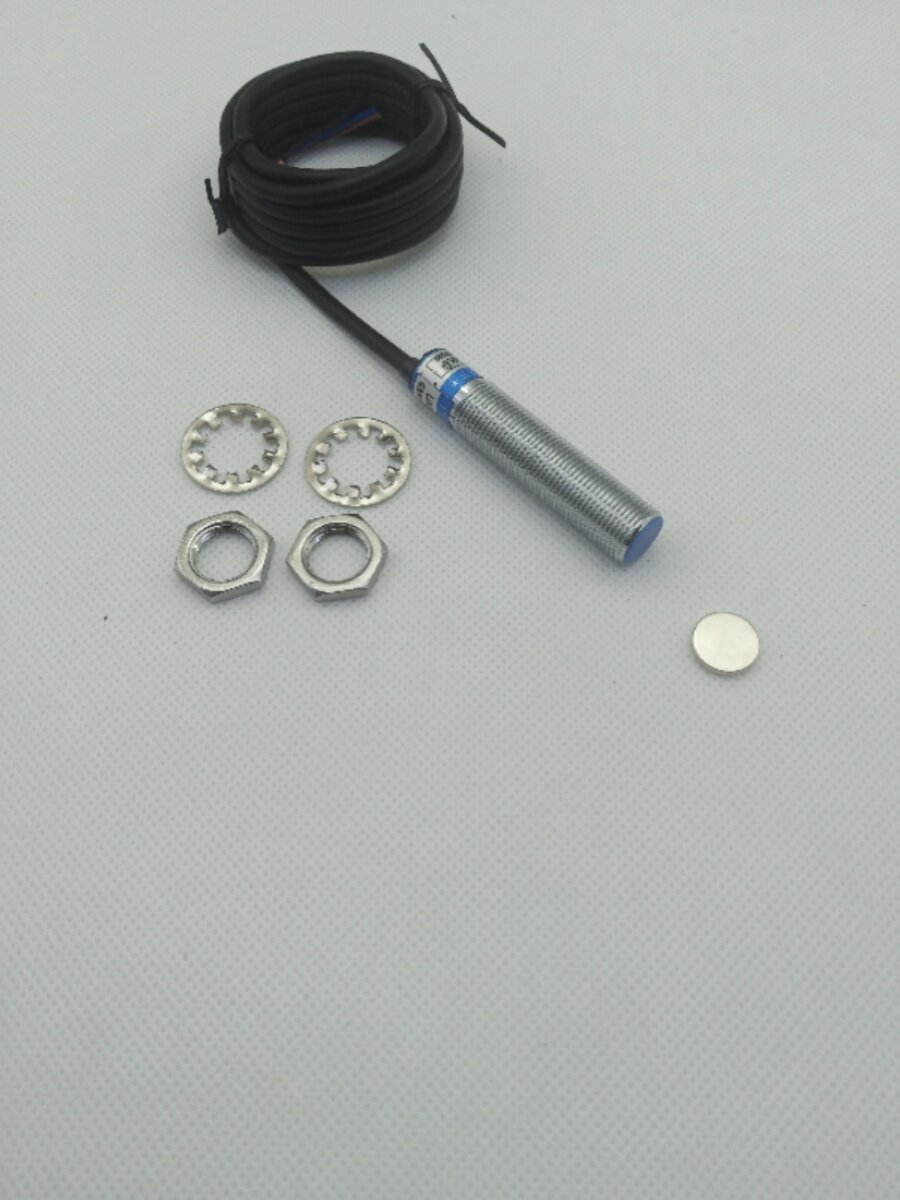 磁性磁控霍尔开关传感器3线npn直流常开12v24v超远距离感应100mm