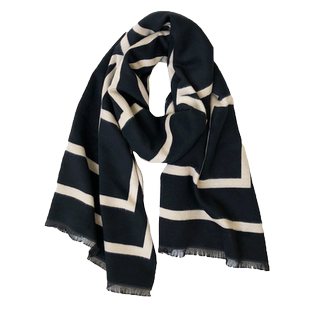 南极人围巾女冬季新款百搭韩版披肩仿羊绒网红字母保暖高级感围脖