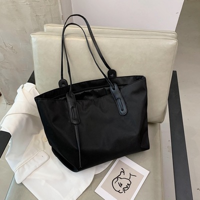 牛津帆布包女托特包百搭ins时尚大容量手提包休闲小众通勤单肩包