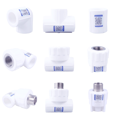 PPR等径直接45度弯头三通内外丝截止阀球阀6分水管配件25家装款