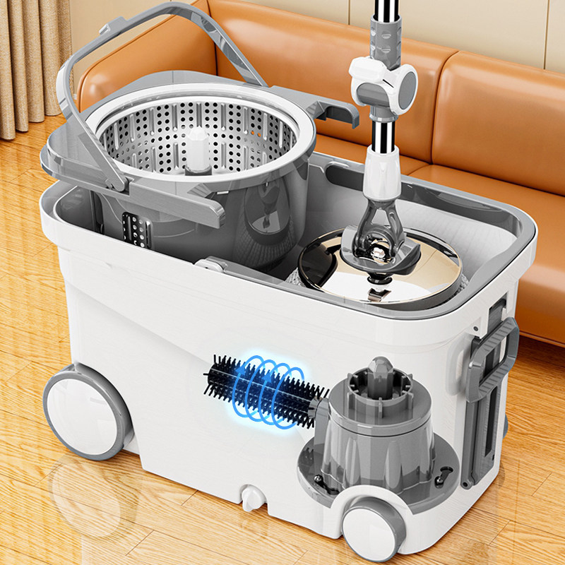 旋转拖把家用2025新款自动脱水杆免手洗吸水拖布拖地桶懒人一拖净,家庭/个人清洁工具,旋转拖把,淘宝优惠券,粉丝福利购,淘宝优惠卷