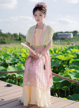 洛竹宋制汉服夏季儿童汉服薄款仙