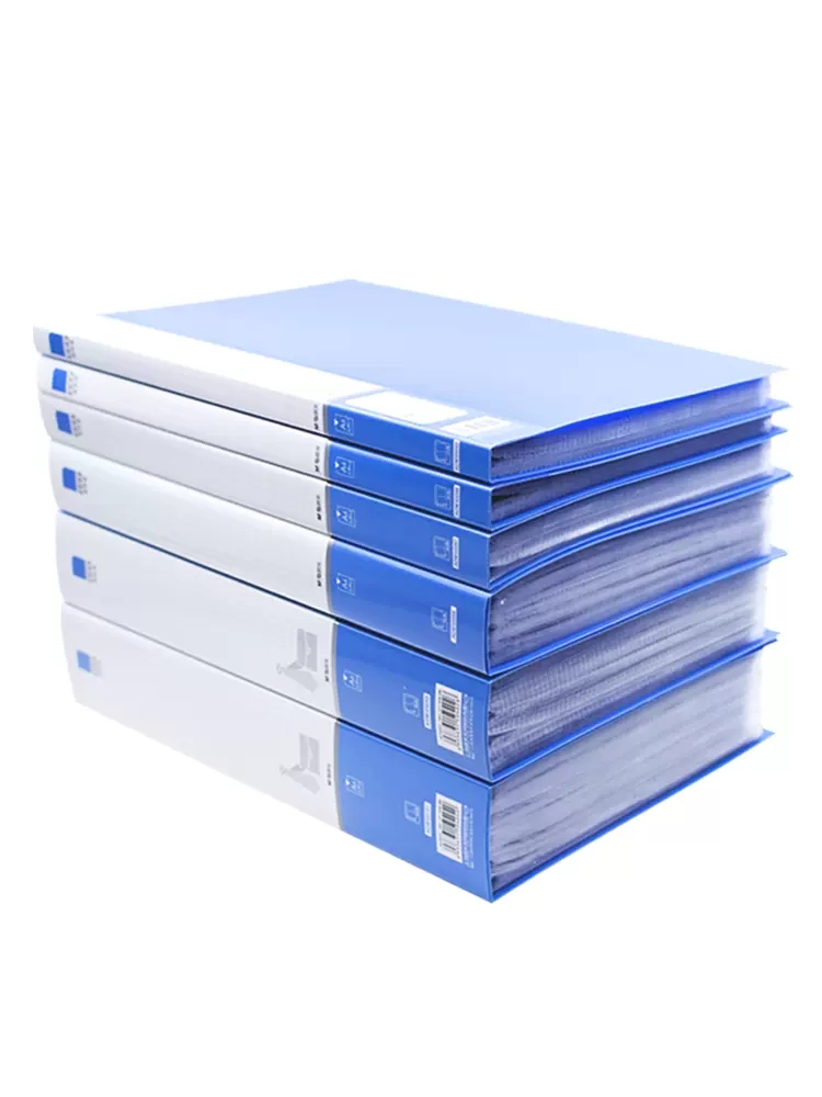 晨光A4文件夹资料册40页插页资料夹插袋文件夹学生试卷夹ADM95097