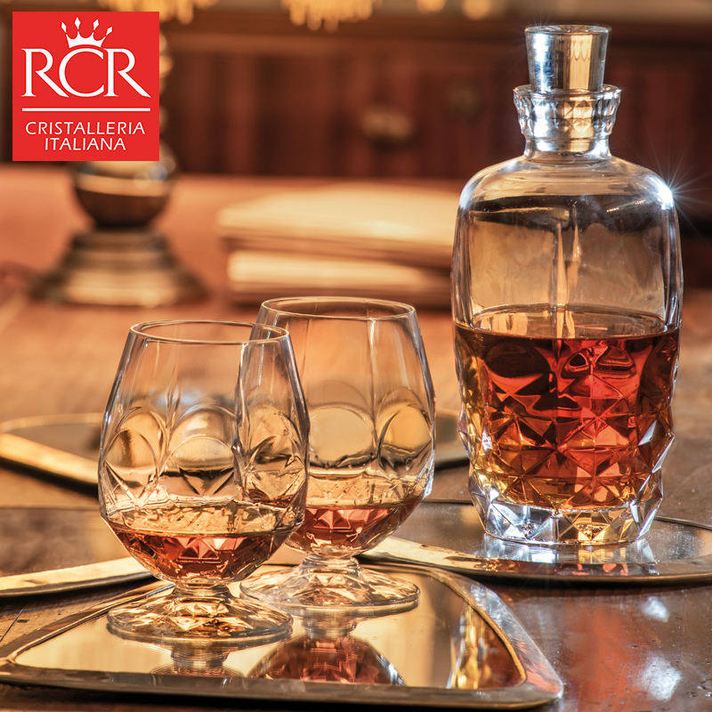 意大利RCR原装进口水晶玻璃威士忌杯洋酒杯套装家用红酒杯白兰地
