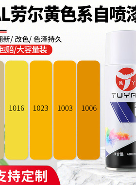 劳尔色ral7035自喷漆自动手摇防锈家具漆涂鸦墙面油漆罐黄色1016