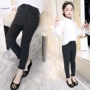 Quần legging bé gái 2019 quần áo mùa thu mới cho bé lớn Phiên bản Hàn Quốc của quần trẻ em nước ngoài mùa xuân và quần jeans mùa thu ngoài thủy triều - Quần jean short jean bé gái