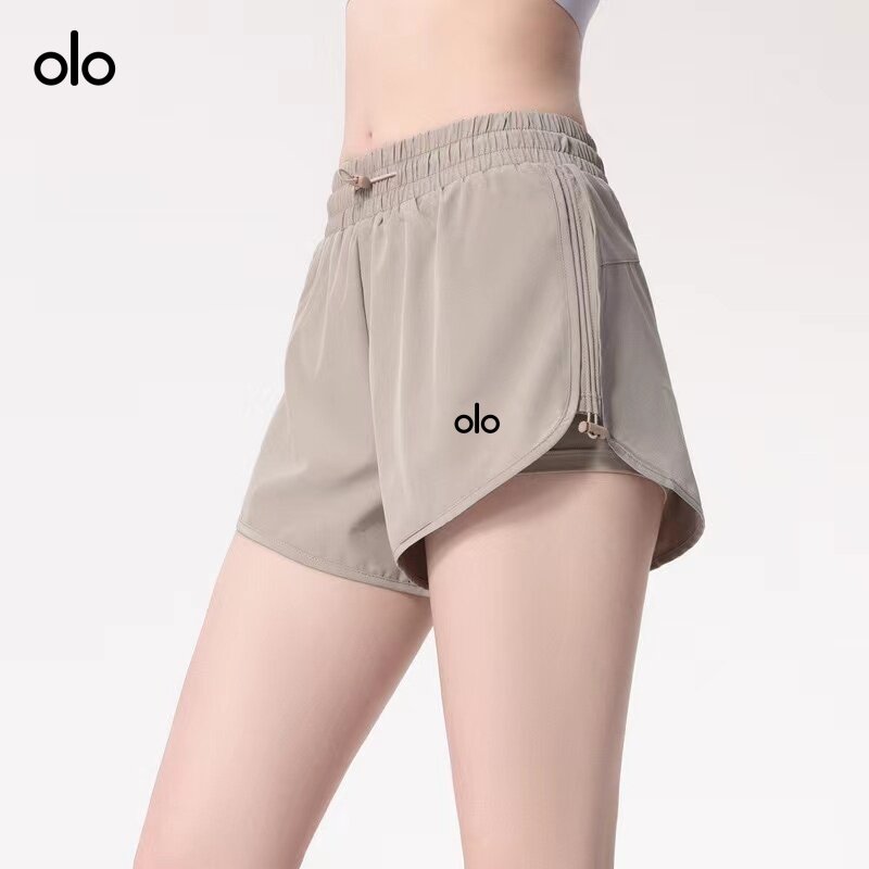 瑜伽短裤夏季女高腰假两件防走光休闲速干透气运动短裤健身训练裤