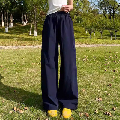 美式速干工装裤女款2026新款春夏小个子宽松垂感休闲直筒阔腿裤子